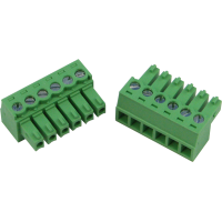 CON-P2656-P6 : Dinkle Mini Screw Terminal Plug, 6 way