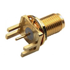 CON-SMA-EPCB : SMA PCB Edge Mount Bulkhead