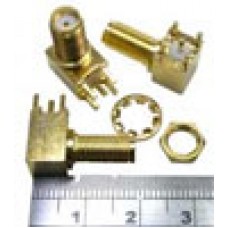 CON-SMA-RPCB : SMA PCB Mount Right Angle Bulkhead